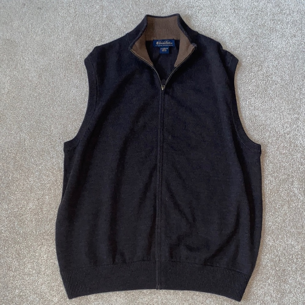 Men’s L Brooks Brothers Merino Wool Vest